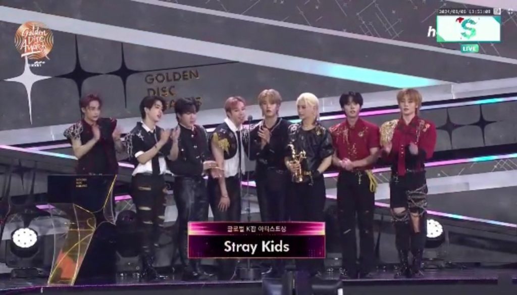 STRAY KIDS 38TH GLOBAL KPOP ARTIST